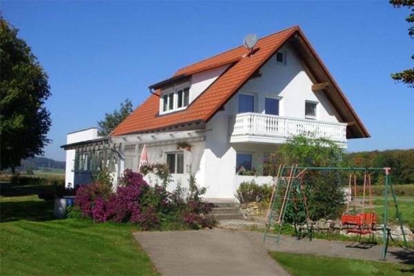 Ferienhaus Eichhoelzle Münsingen Exterior foto